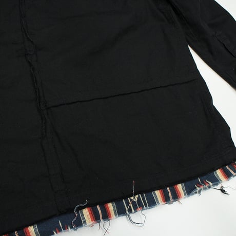 【USED】 VIRGOwearworks "Native mix long shirts" BLACK / サイズ3(L)
