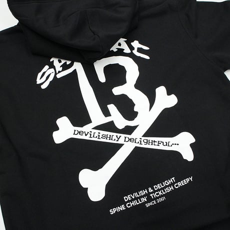 【SABBAT13】 "13X-BONE HOODIE" / BLACK