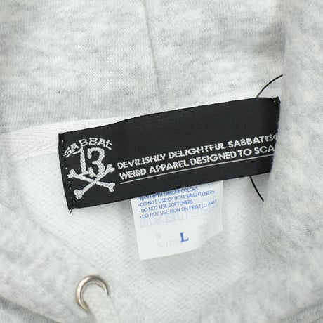 【SABBAT13】 "13X-BONE HOODIE" /  ASH