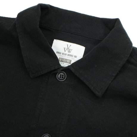 【USED】 VIRGOwearworks "Wide and loose shirts jacket" BLACK / サイズ3(L)
