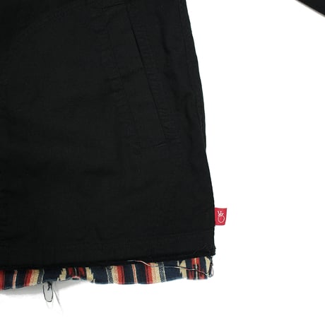 【USED】 VIRGOwearworks "Native mix long shirts" BLACK / サイズ3(L)