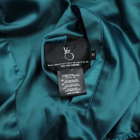 【USED】 VIRGOwearworks "COSMIC FLOWER 2FACE JKT" / L.GRY×AQUA Size3(L)