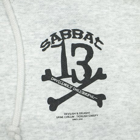 【SABBAT13】 "13X-BONE HOODIE" /  ASH
