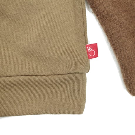【USED】 VIRGOwearworks "ETHNIC ARMS SWEATSHIRT" KHAKI / サイズ3(L)