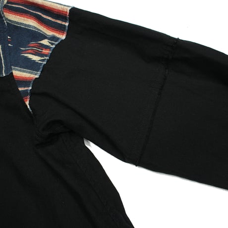 【USED】 VIRGOwearworks "Native mix long shirts" BLACK / サイズ3(L)