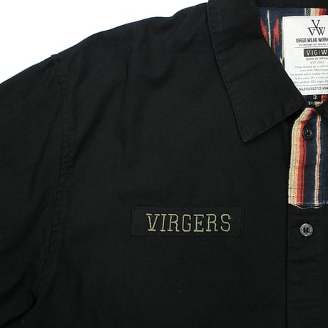 【USED】 VIRGOwearworks "Native mix long shirts" BLACK / サイズ3(L)