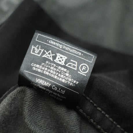 【USED】 VIRGOwearworks "BOMB ROCK SPECIAL CARGO PT" CHARCOAL / サイズ3(L)