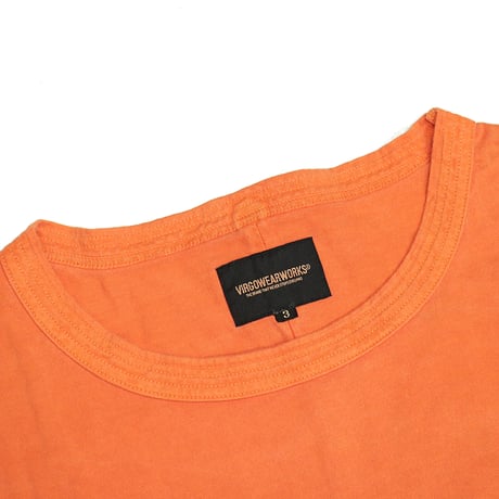 【VIRGOwearworks】 "PIGMENT WASH OVERSIZE TEE" / ORANGE