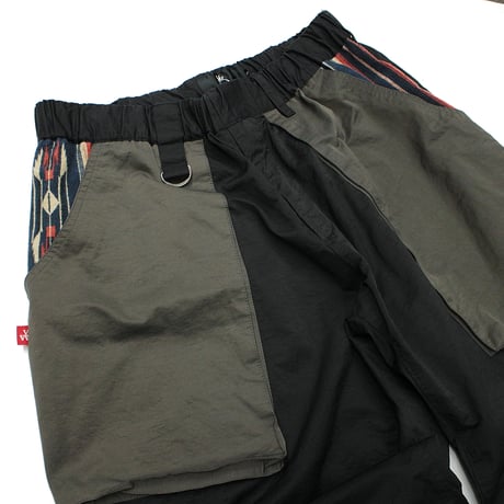 【USED】 VIRGOwearworks "Non collar fusion fat pants" BLACK / サイズ3(L)