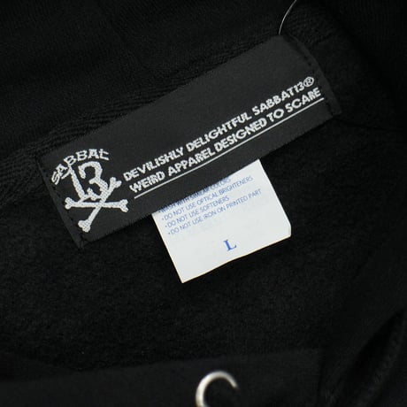 【SABBAT13】 "13X-BONE HOODIE" / BLACK