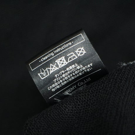 【USED】 VIRGOwearworks "VGW COLLEGE SWT" BLACK / サイズ4(XL)