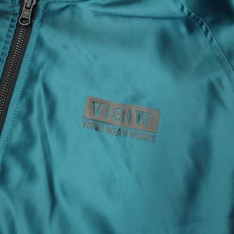 【USED】 VIRGOwearworks "COSMIC FLOWER 2FACE JKT" / L.GRY×AQUA Size3(L)