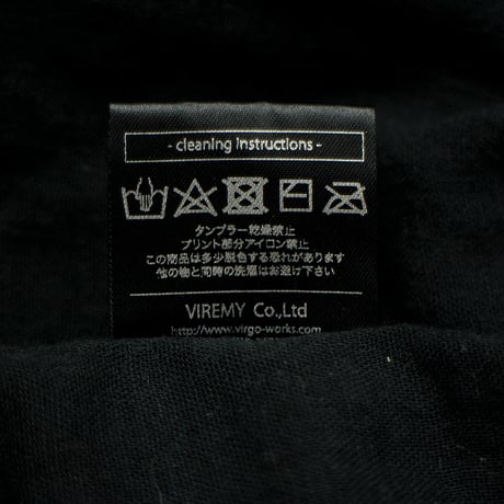 【USED】VIRGOwearworks × MOBSTYLES “MOB×VGW DOUGI LONG SHIRTS” / BLACK Size3(L)