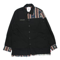 【USED】 VIRGOwearworks "Native mix long shirts" BLACK / サイズ3(L)