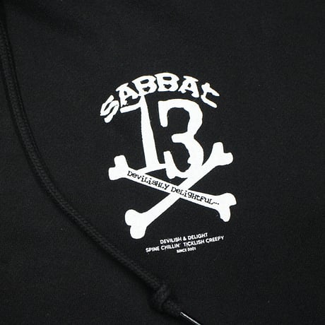 【SABBAT13】 "13X-BONE HOODIE" / BLACK