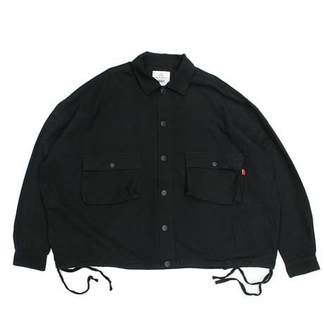 【USED】 VIRGOwearworks "Wide and loose shirts jacket" BLACK / サイズ3(L)