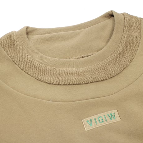 【USED】 VIRGOwearworks "ETHNIC ARMS SWEATSHIRT" KHAKI / サイズ3(L)