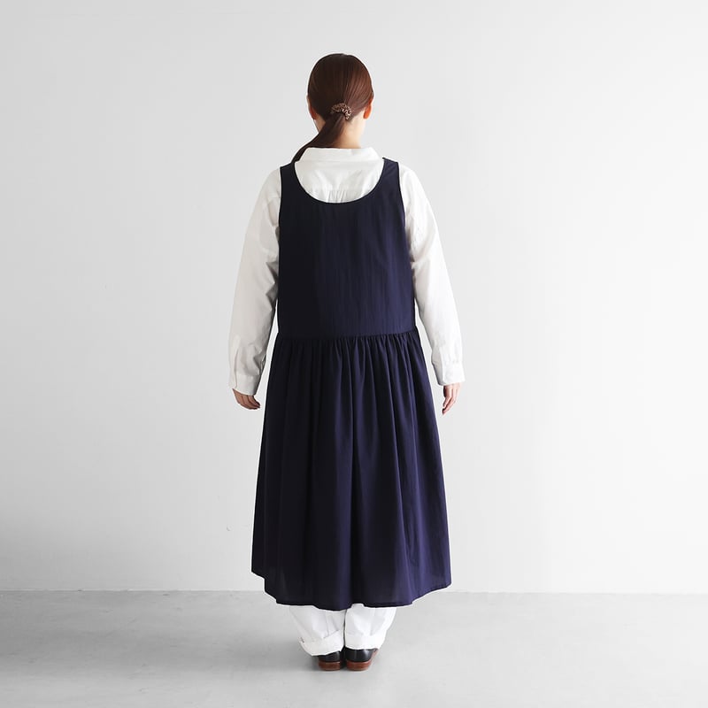 日本製★FOXEYNEWYORK　ワンピース　コットン　ダークネイビー　38 ゆるふわコットン2WAYワンピース（ダークネイビー）【レディス】U204