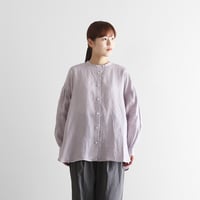 シャトルリネンバルーンスリーブブラウス（ラベンダー）【レディス】U114