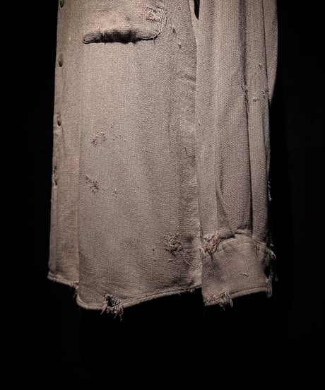 Dust Rose Distressed Rayon Field Shirt