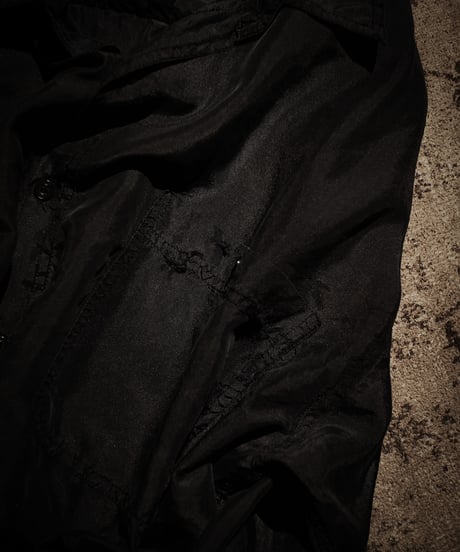 Faded Black Silk-100% Utility Shirt