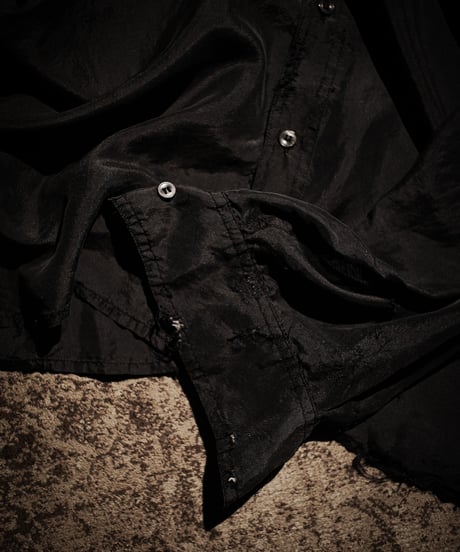 Faded Black Silk-100% Utility Shirt