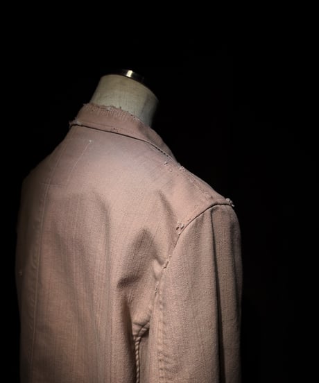 Faded Dust Pink Script Tailored Jacke