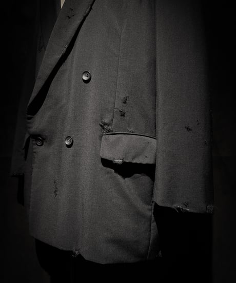 Distressed Archive Double-Breasted Blazer
