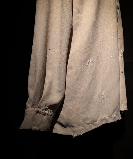 Dust Beige Distressed Pullover Shirt