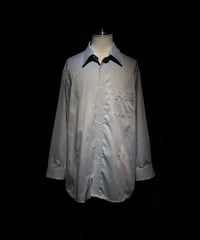 Faded Ice Blue Distressed Shirt