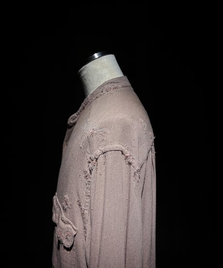 Dust Rose Distressed Rayon Field Shirt