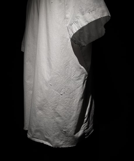 Short Sleeve Open Collar Shirt - White