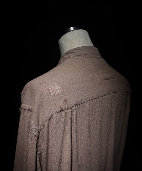 Dust Rose Distressed Rayon Field Shirt