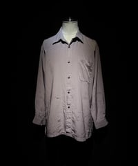 Distressed Satin-Look Relaxed Shirt