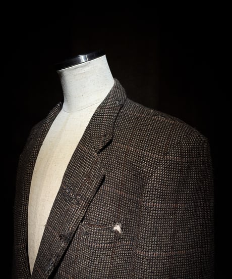 Faded Archive Brown Check Tailored Jacket