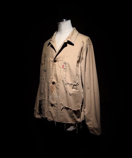 Faded Sand Archive Cropped Chore Jacket