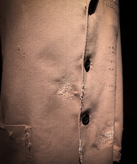 Faded Dust Pink Script Tailored Jacke