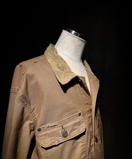 Faded Archive Distressed Chore Jacket