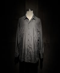 Faded Black Silk-100% Utility Shirt