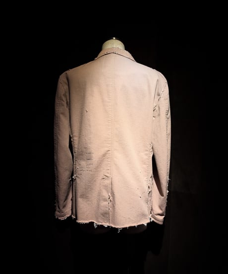 Faded Dust Pink Script Tailored Jacke