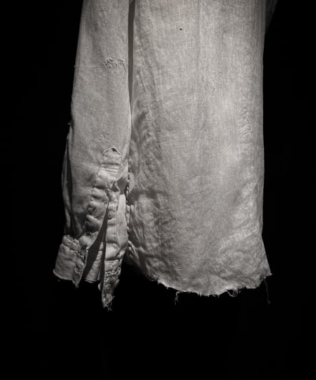 Vintage damage Linen shirt - White