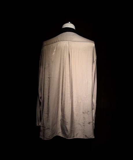 Faded Two-Tone Distressed Rayon Shirt