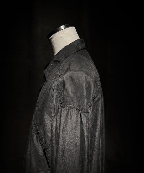Faded Black Silk-100% Utility Shirt