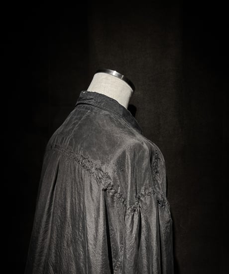 Faded Black Silk-100% Utility Shirt