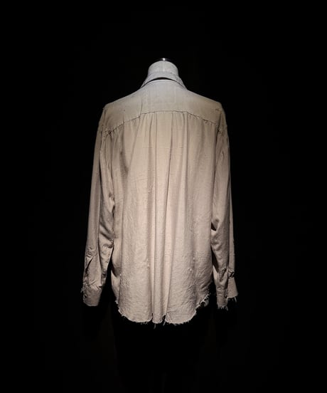 Vintage damage Draped shirt - Beige