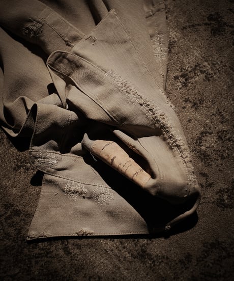Dust Beige Distressed Pullover Shirt