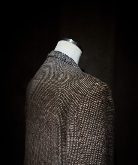 Faded Archive Brown Check Tailored Jacket
