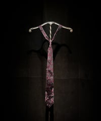 Distressed Burgundy Paisley Silk Tie