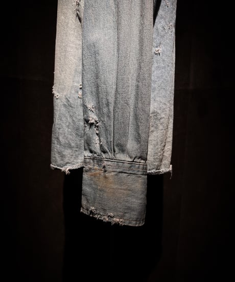 Faded Western Denim Repair Shirt