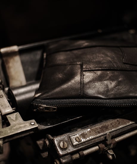 Re:Piece Leather  Patchwork Pouch